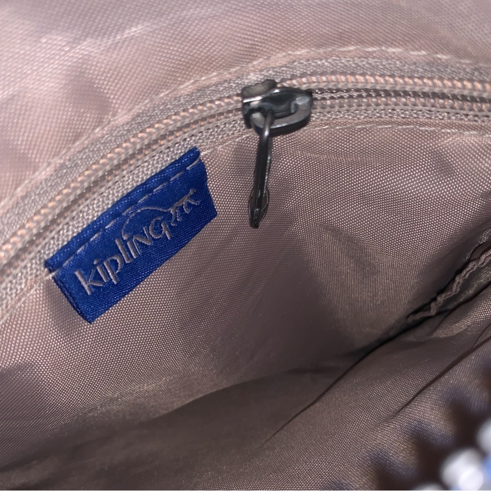 Kipling Keiko Crossbody Bag Deep Sky Blue (AC7905) 8 X 9 X 1/2" 12-24" Drop - Picture 4 of 5